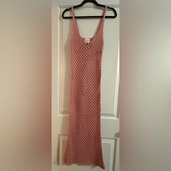 NWT MISA Ursula Rose Pink Knit Slip Dress Size S Net Resort Cover-up - Picture 9 of 9